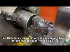 Pipe Threading CNC Turning Lathe Machine Heavy Duty